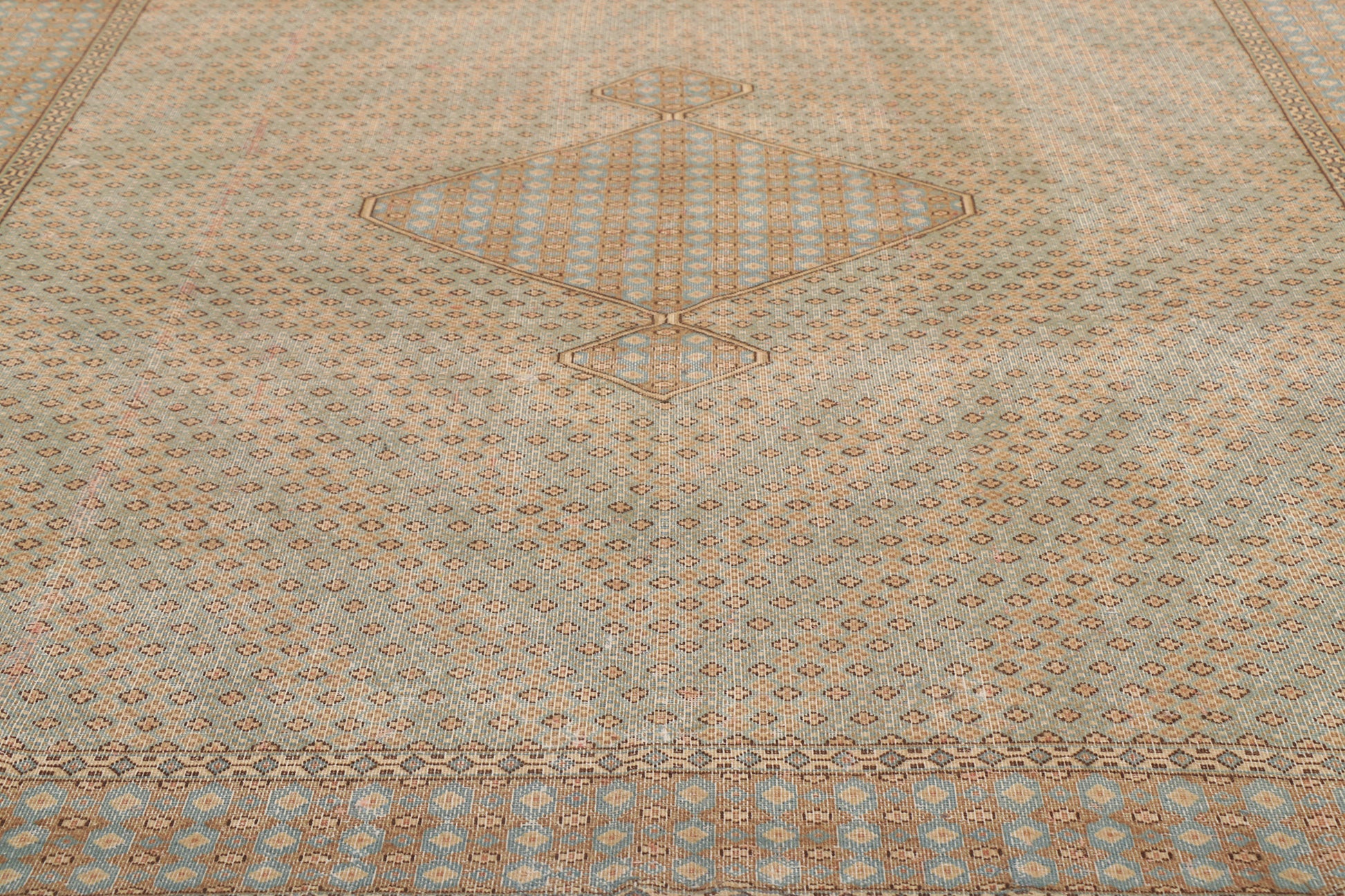 7 x 10 Vintage-Worn Persian Kerman Rug 53759