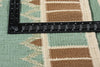 10 x 12 Scandinavian Modern Green Swedish Inspired Kilim Rug 31115