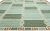 10 x 12 Scandinavian Modern Green Swedish Inspired Kilim Rug 31115