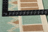 10 x 12 Scandinavian Modern Green Swedish Inspired Kilim Rug 31116
