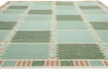 10 x 12 Scandinavian Modern Green Swedish Inspired Kilim Rug 31116