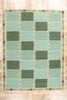 10 x 14 Scandinavian Modern Green Swedish Inspired Kilim Rug 31113