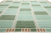 12 x 15 Scandinavian Modern Green Swedish Inspired Kilim Rug 31317