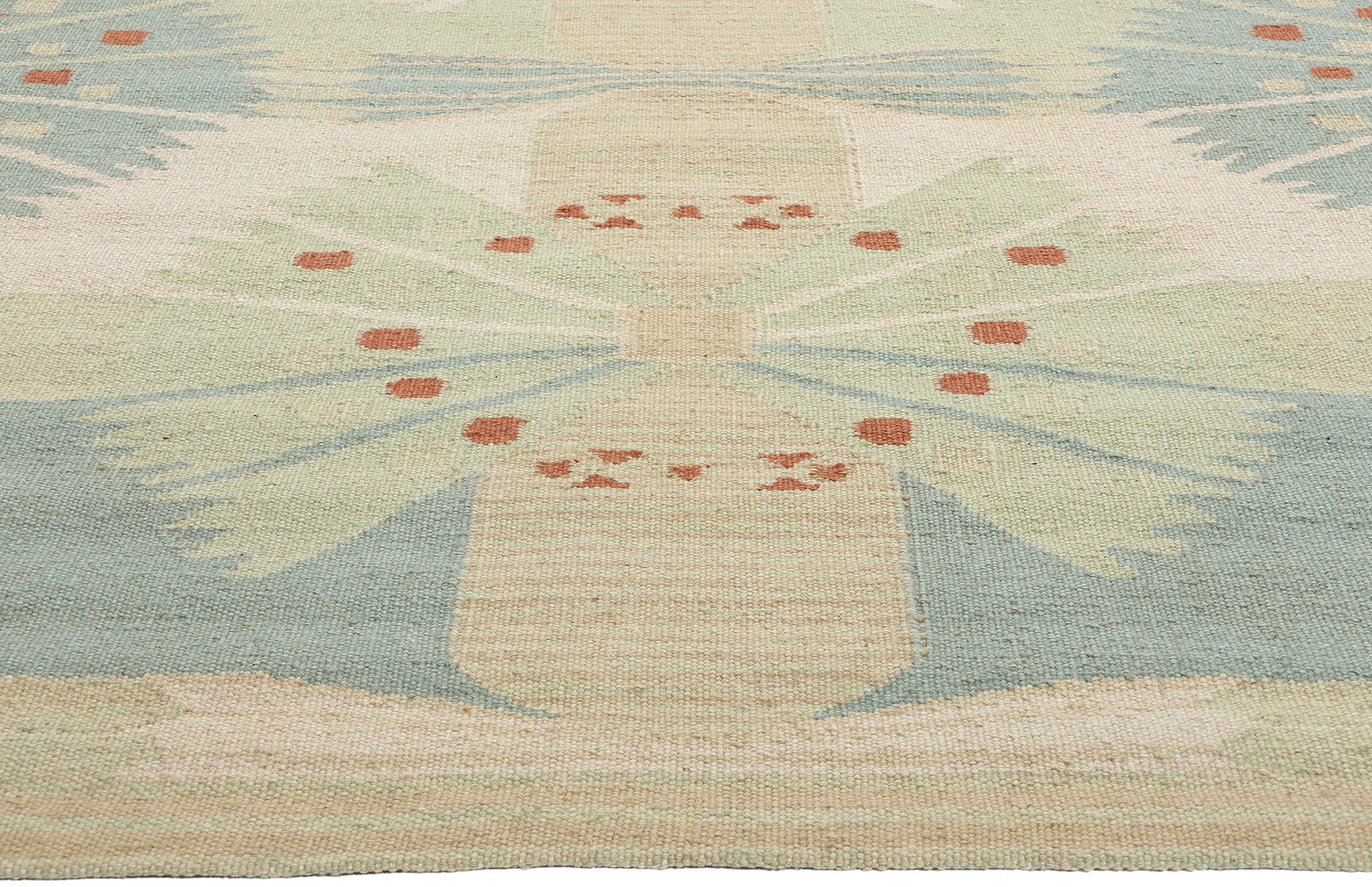 10 x 13 Scandinavian Modern Swedish Inspired Kilim Rug 31103