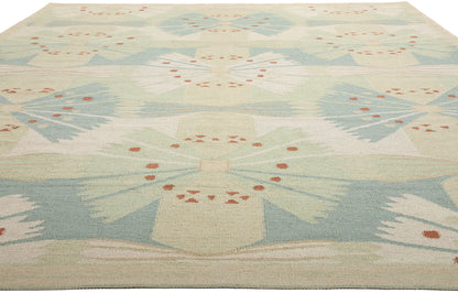 10 x 14 Scandinavian Modern Swedish Inspired Kilim Rug 31316