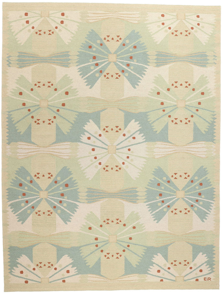 10 x 14 Scandinavian Modern Swedish Inspired Kilim Rug 31316