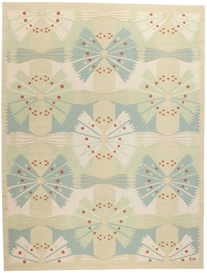10 x 14 Scandinavian Modern Swedish Inspired Kilim Rug 31316