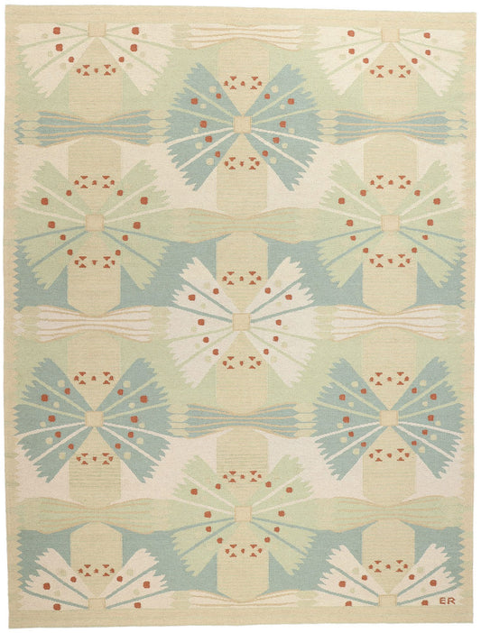 10 x 14 Scandinavian Modern Swedish Inspired Kilim Rug 31316