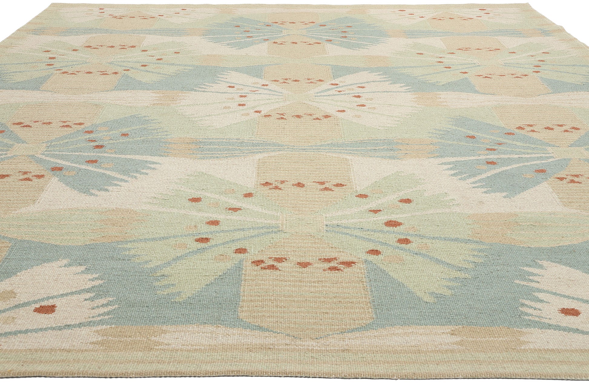 9 x 12 Scandinavian Modern Swedish Inspired Kilim Rug 31104