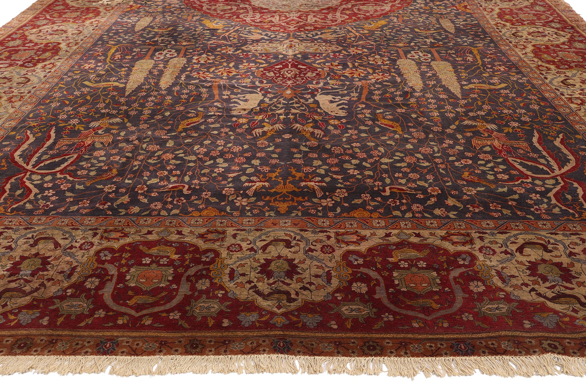 10 x 21 Antique Persian Isfahan Rug 72779