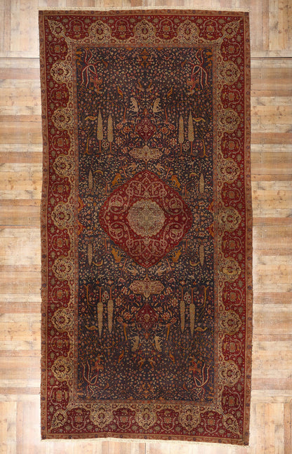 10 x 21 Antique Persian Isfahan Rug 72779