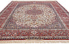 7 x 10 Vintage Ivory Persian Isfahan Rug 78780