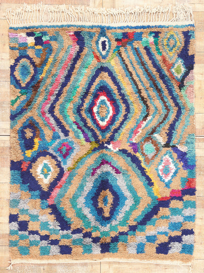 5 x 6 Vintage Silk Moroccan Beni Mrirt Rug 20449