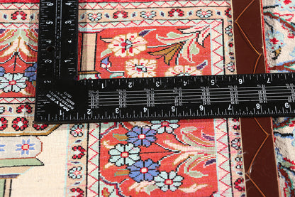 3 x 5 Vintage Persian Silk Qum Prayer Rug 78782