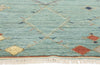 9 x 8 Modern Sky Blue Tribal Moroccan Rug 31220