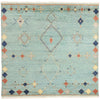 9 x 8 Modern Sky Blue Tribal Moroccan Rug 31220