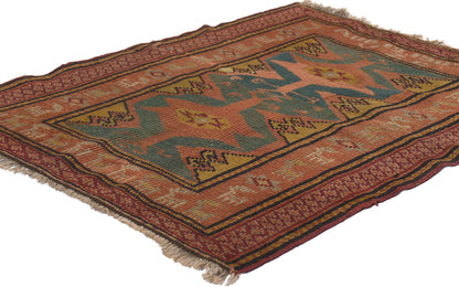 2 x 3 Antique Turkish Oushak Rug 78698���