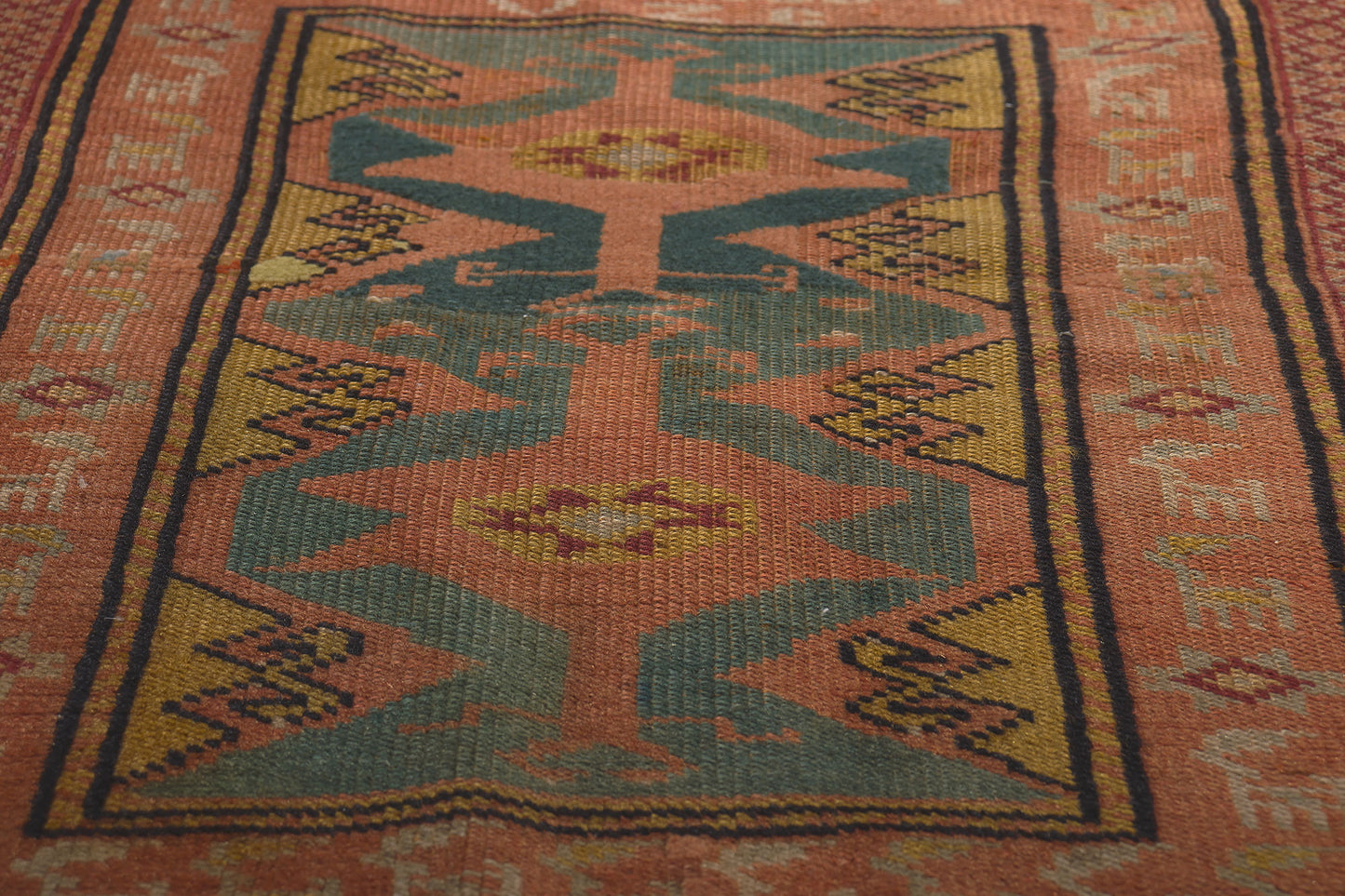2 x 3 Antique Turkish Oushak Rug 78698���
