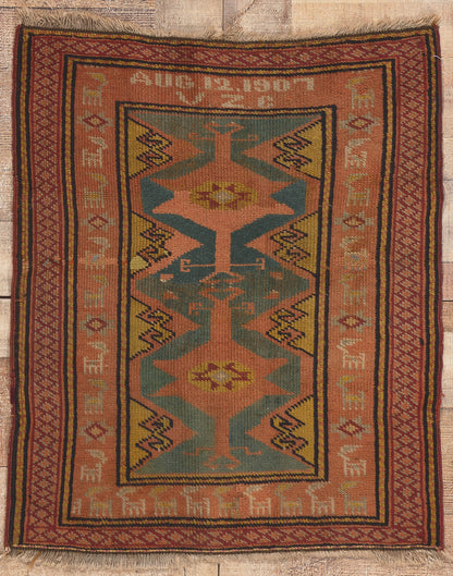 2 x 3 Antique Turkish Oushak Rug 78698���