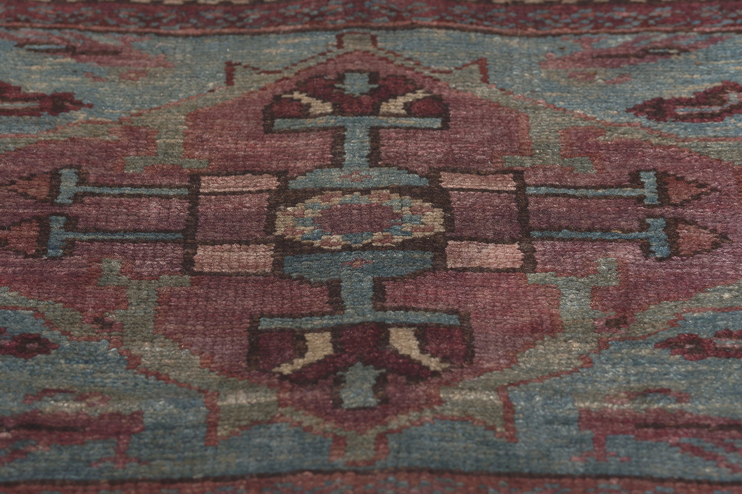 1 x 1 Antique Persian Malayer Rug 61257