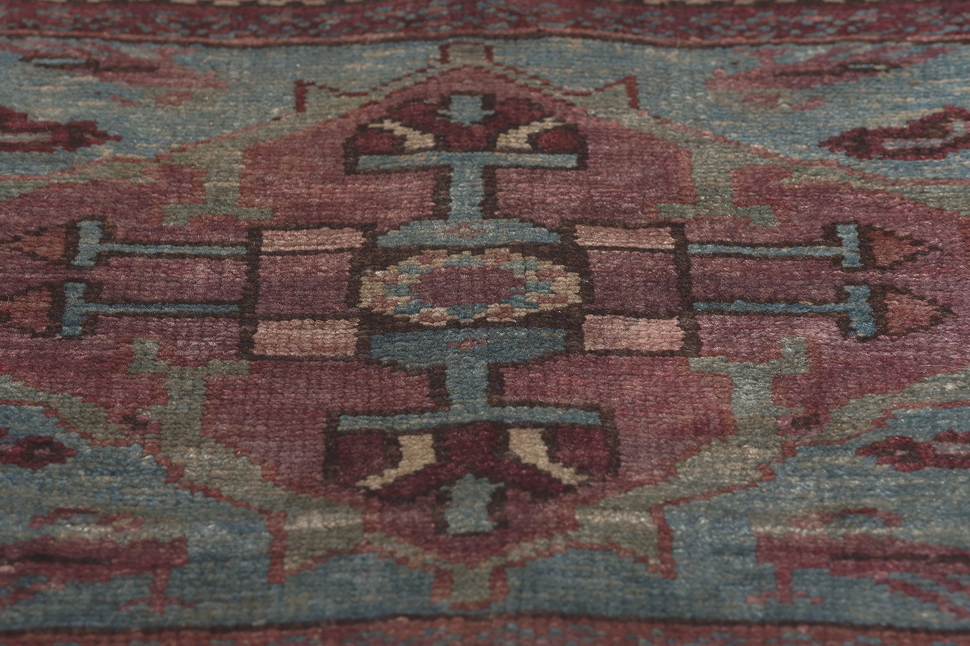 1 x 1 Antique Persian Malayer Rug 61257