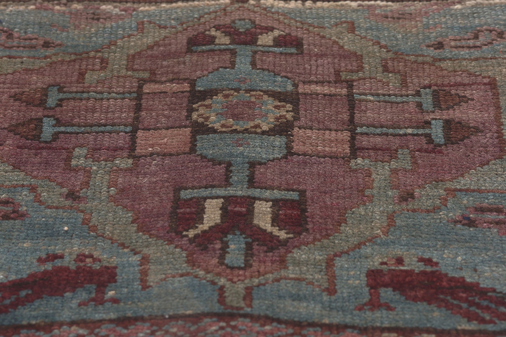 1 x 1 Antique Persian Malayer Rug 61256
