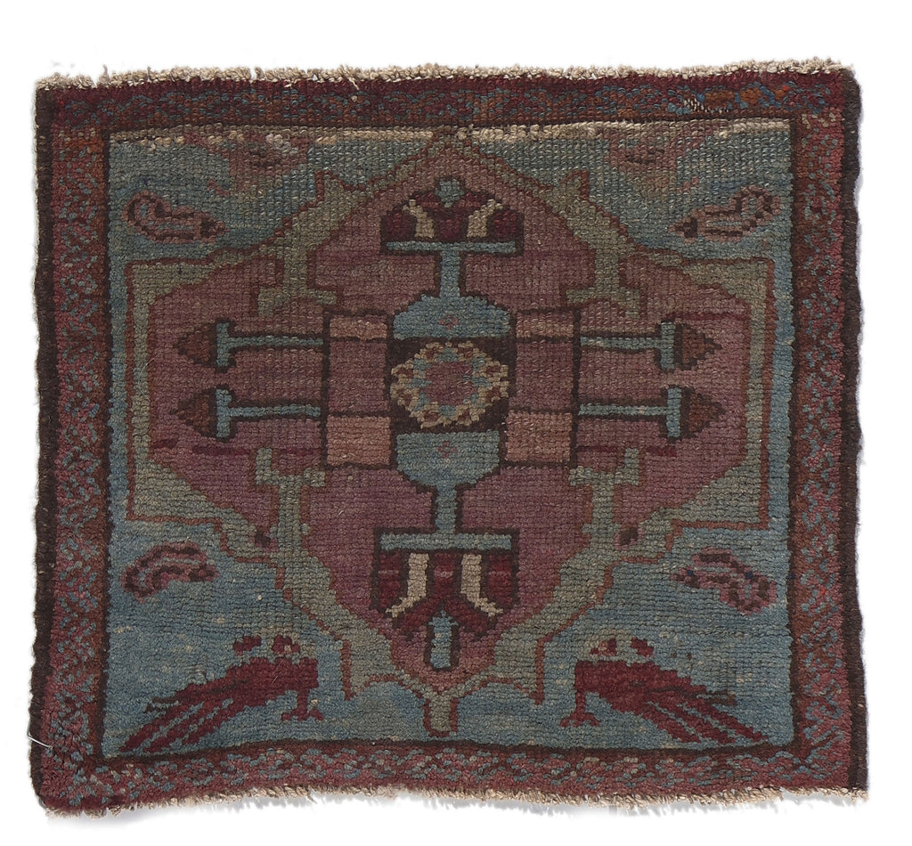 1 x 1 Antique Persian Malayer Rug 61256