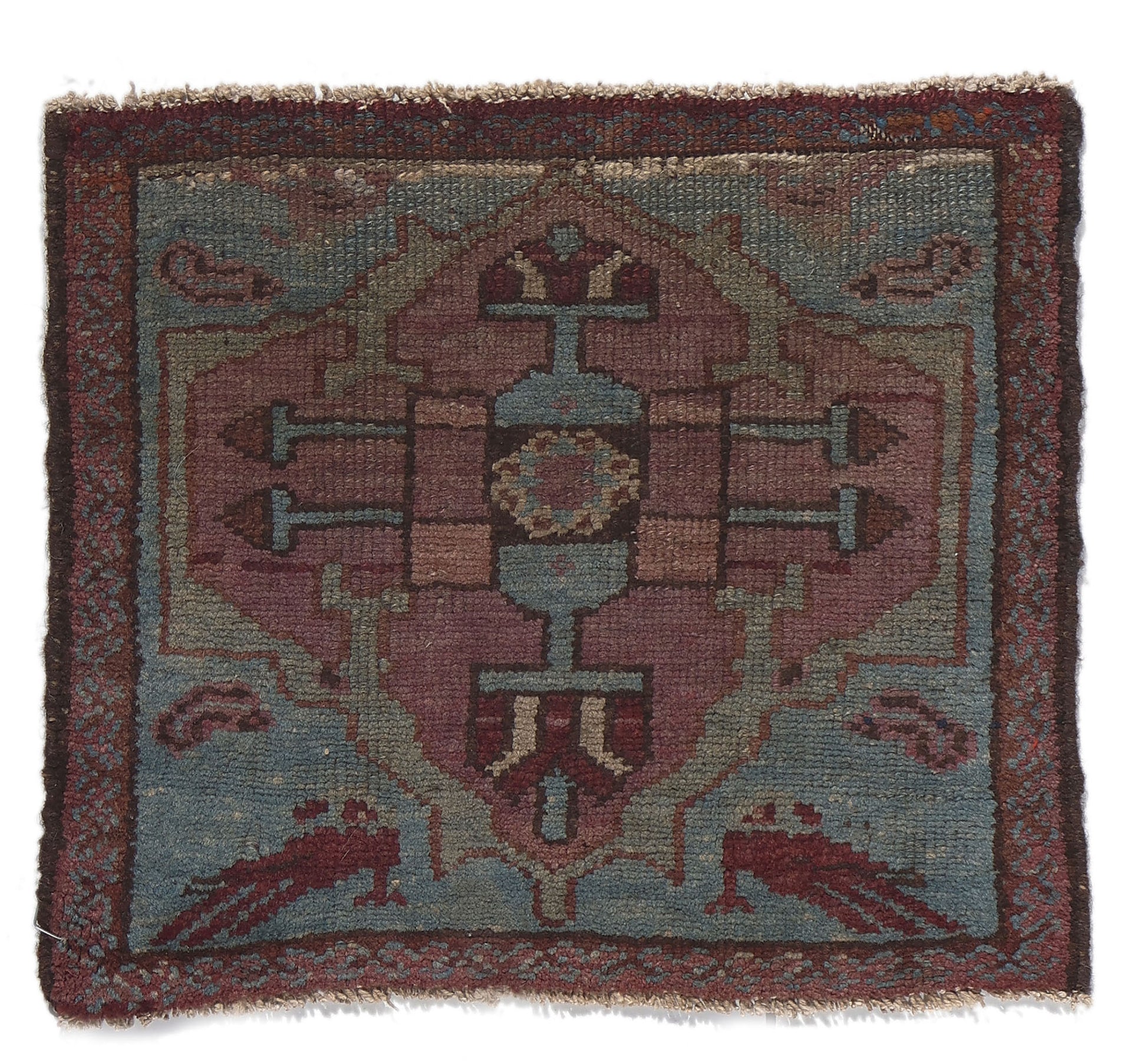 1 x 1 Antique Persian Malayer Rug 61256