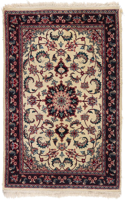 2 x 3 Vintage Beige Chinese Tabriz Rug 78695