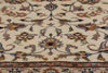 2 x 3 Vintage Beige Indian Kashan Rug 78696