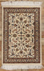 2 x 3 Vintage Beige Indian Kashan Rug 78696