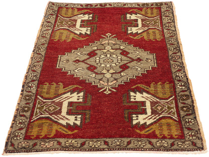 2 x 3 Vintage Turkish Yastik Rug 50553