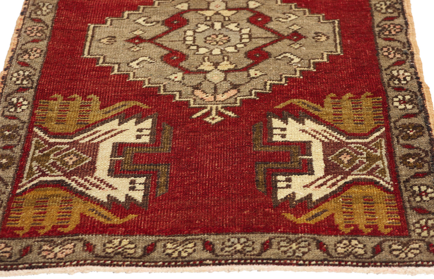 2 x 3 Vintage Turkish Yastik Rug 50553