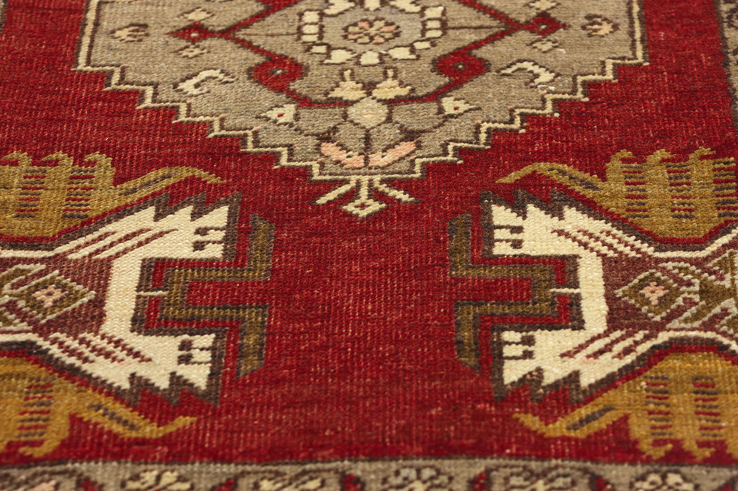 2 x 3 Vintage Turkish Yastik Rug 50553