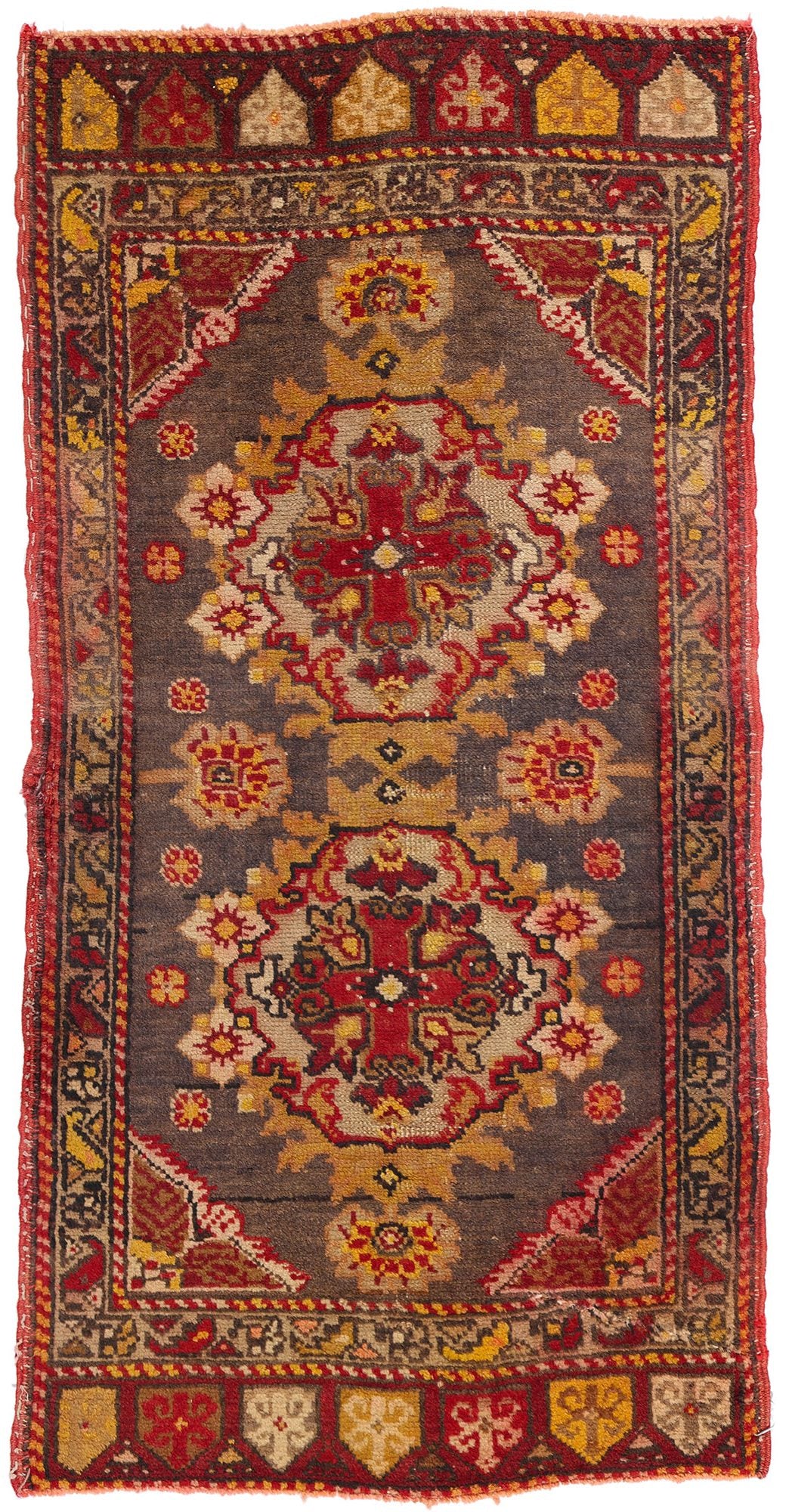 2 x 3 Vintage Turkish Yastik Rug 51200