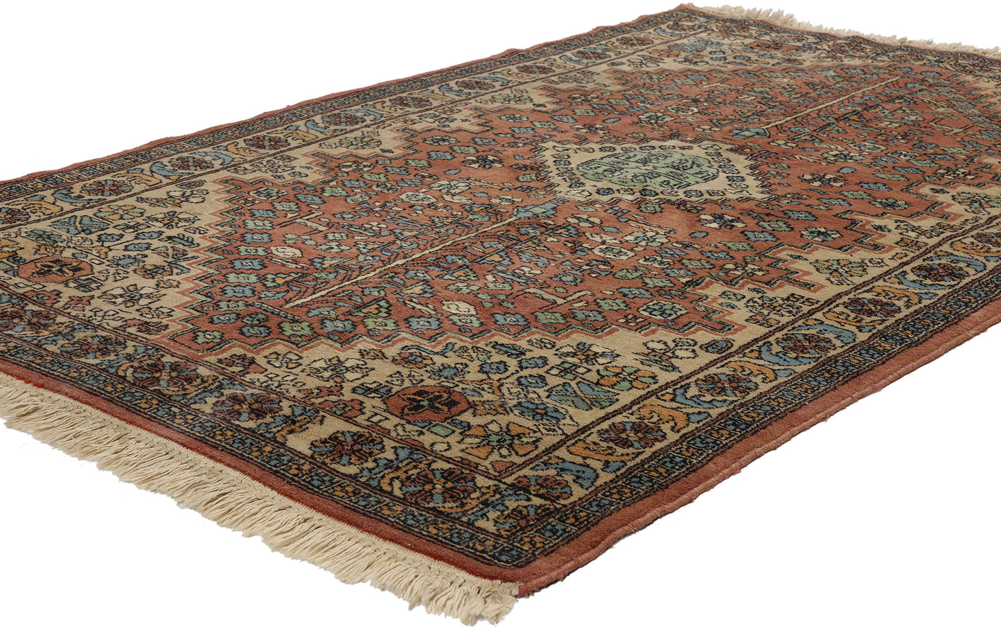 3 x 5 Vintage Indian Mahal Rug 78713