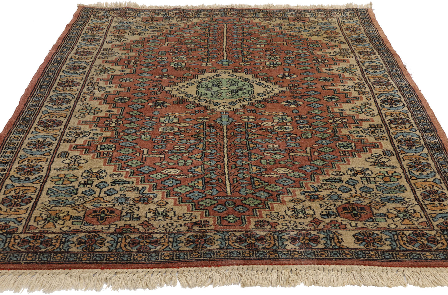 3 x 5 Vintage Indian Mahal Rug 78713