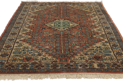 3 x 5 Vintage Indian Mahal Rug 78713