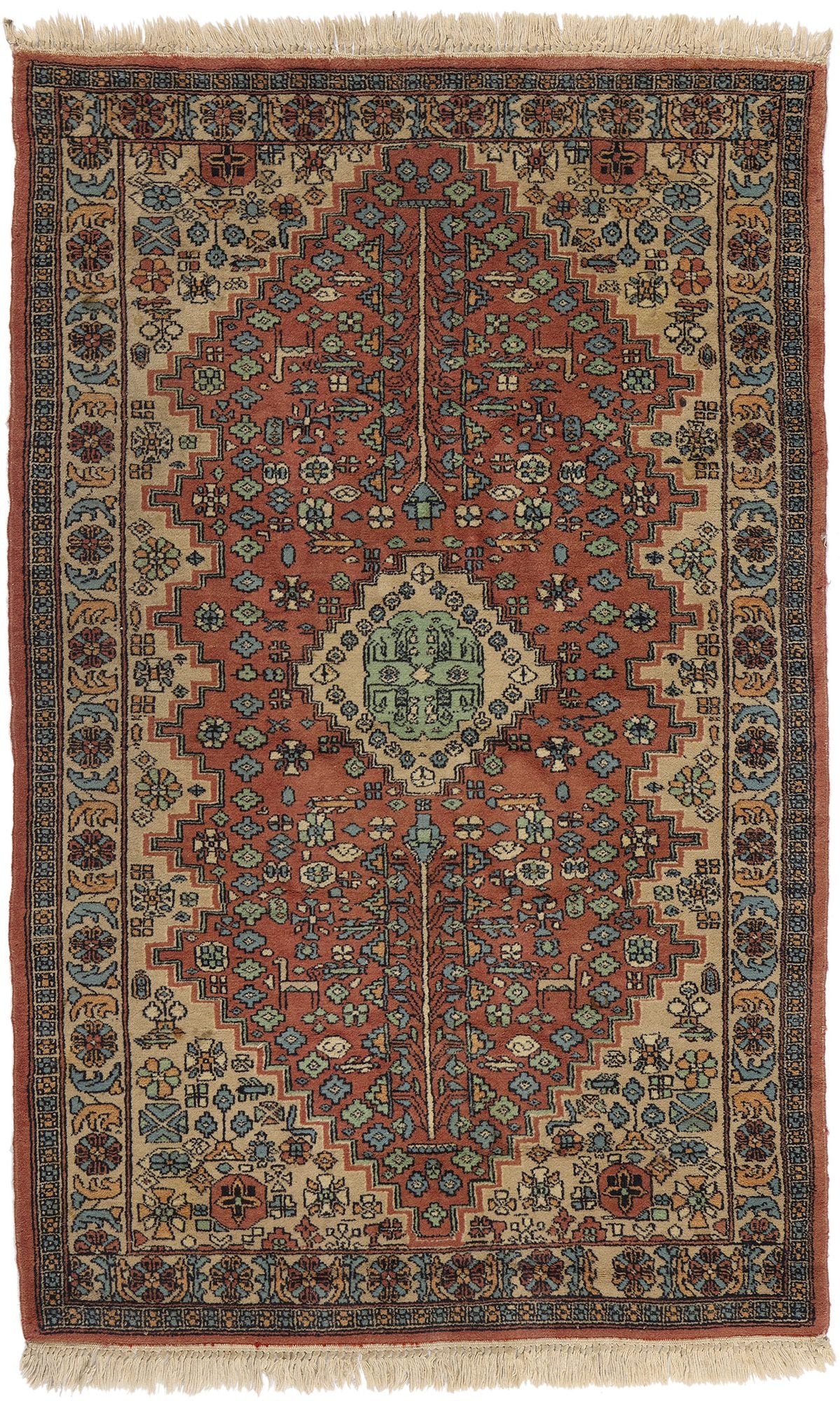 3 x 5 Vintage Indian Mahal Rug 78713