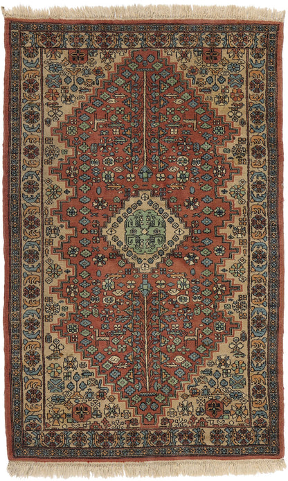 3 x 5 Vintage Indian Mahal Rug 78713