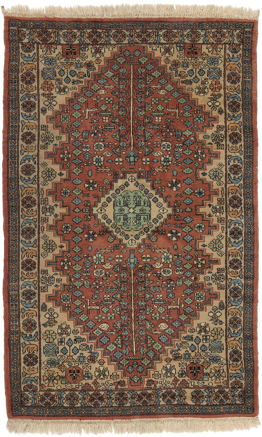 3 x 5 Vintage Indian Mahal Rug 78713