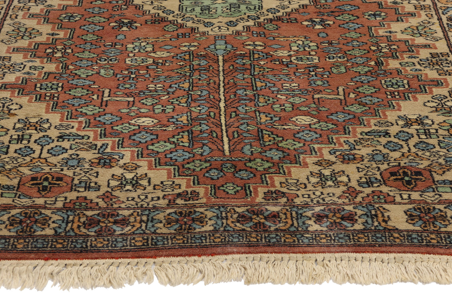 3 x 5 Vintage Indian Mahal Rug 78713