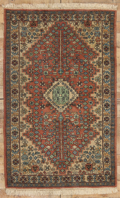 3 x 5 Vintage Indian Mahal Rug 78713