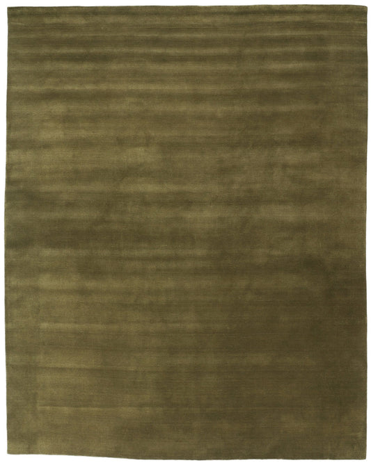 10 x 13 Solid Olive Green Modern Rug 31153