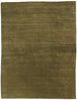 9 x 12 Solid Olive Green Modern Rug 31161