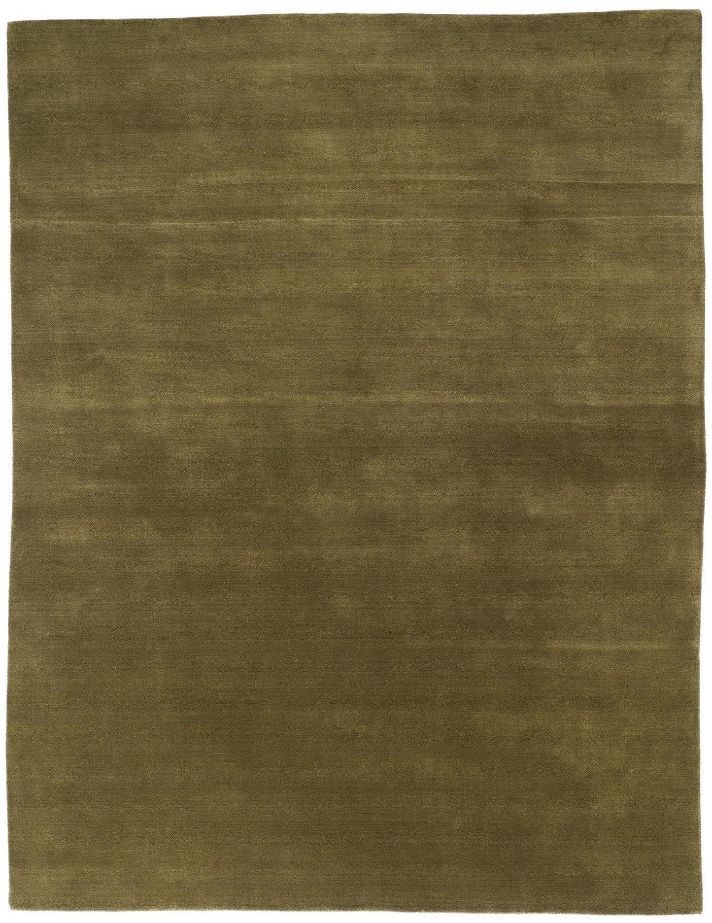 9 x 12 Solid Olive Green Modern Rug 31161