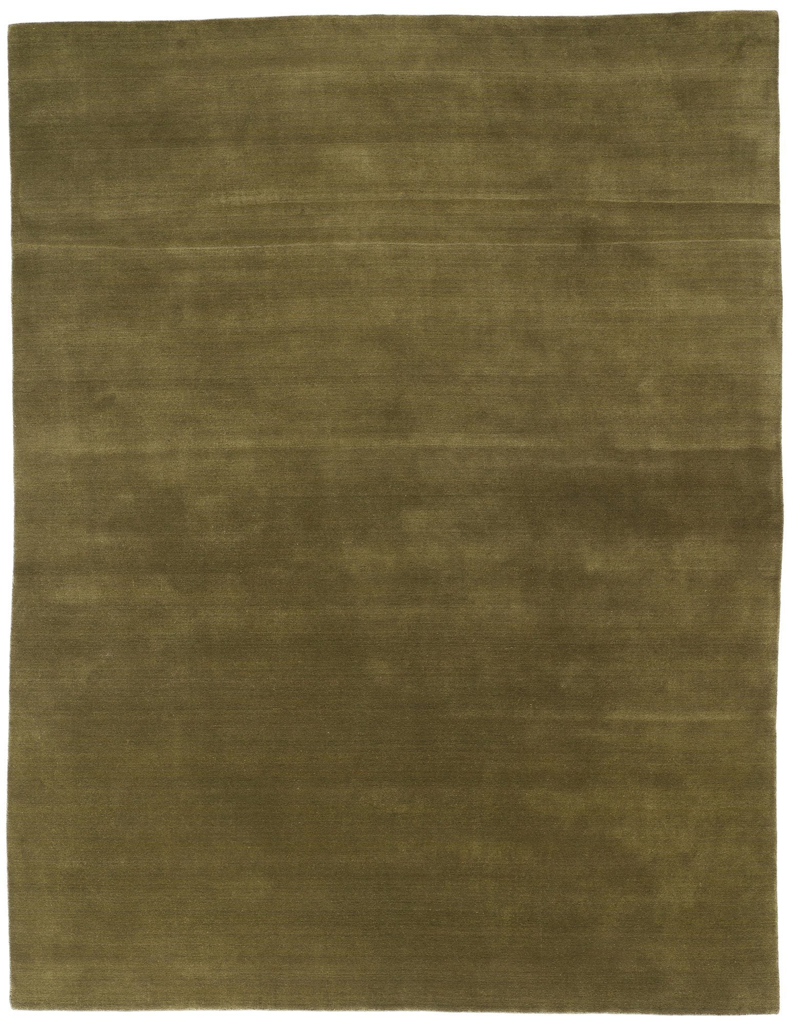 9 x 12 Solid Olive Green Modern Rug 31161