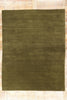 9 x 12 Solid Olive Green Modern Rug 31161