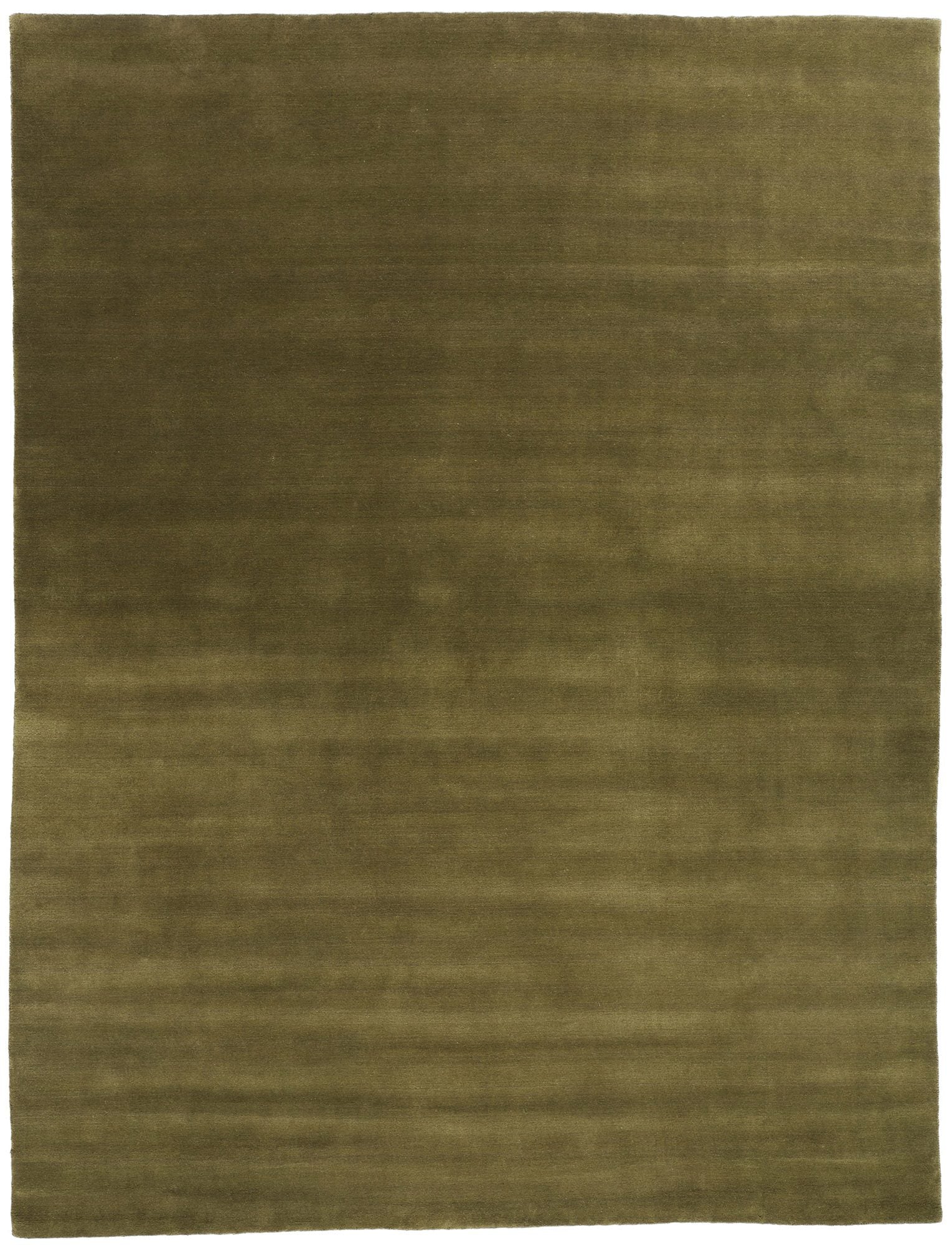 9 x 12 Solid Olive Green Modern Rug 31162