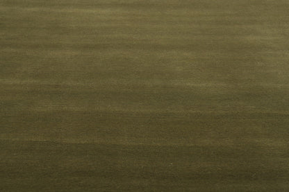 9 x 12 Solid Olive Green Modern Rug 31162